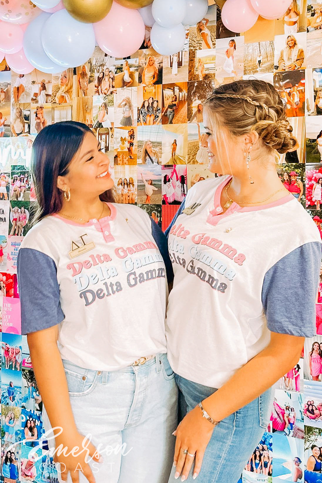 Delta Gamma Repeating Recruitment Colorblock Henley