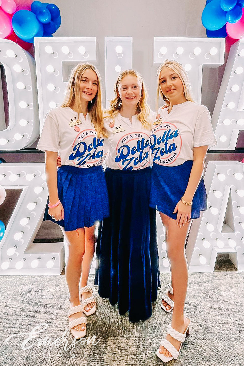 Delta Zeta Bold Recruitment Notch Tee