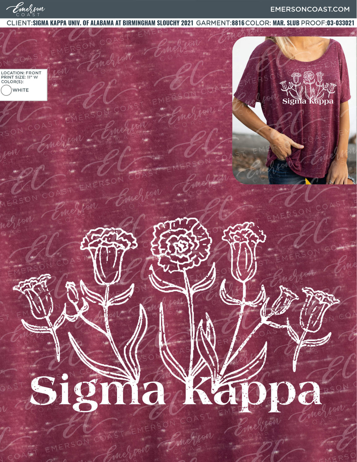 03-033021 Sigma Kappa University of Alabama at Birmingham Slouchy 2021