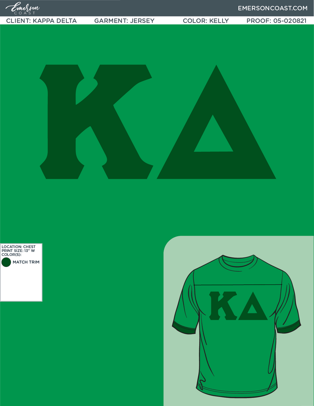 05-020821 Kappa Delta Louisiana State University Jersey 2021-01