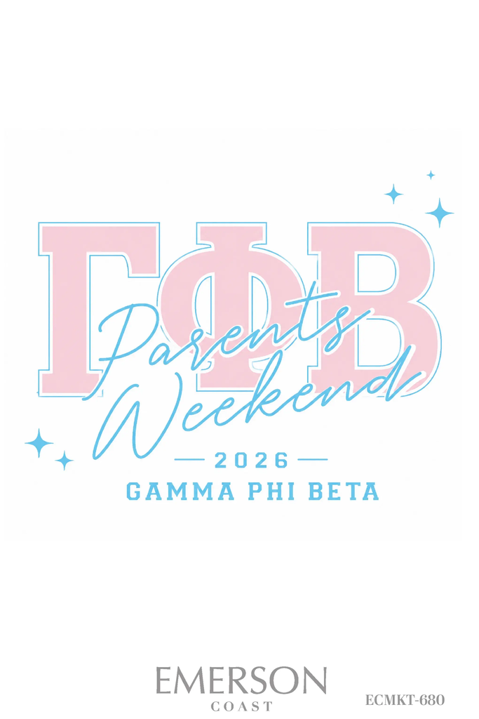 Gamma Phi Beta Parents Weekend T-Shirt