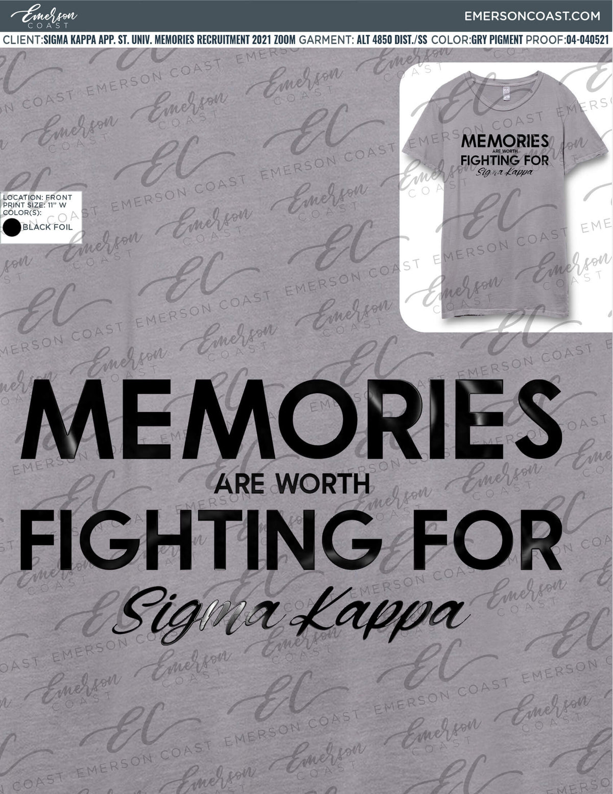 04-040521 Sigma Kappa Appalachian State University Memories Recruitment 2021 2