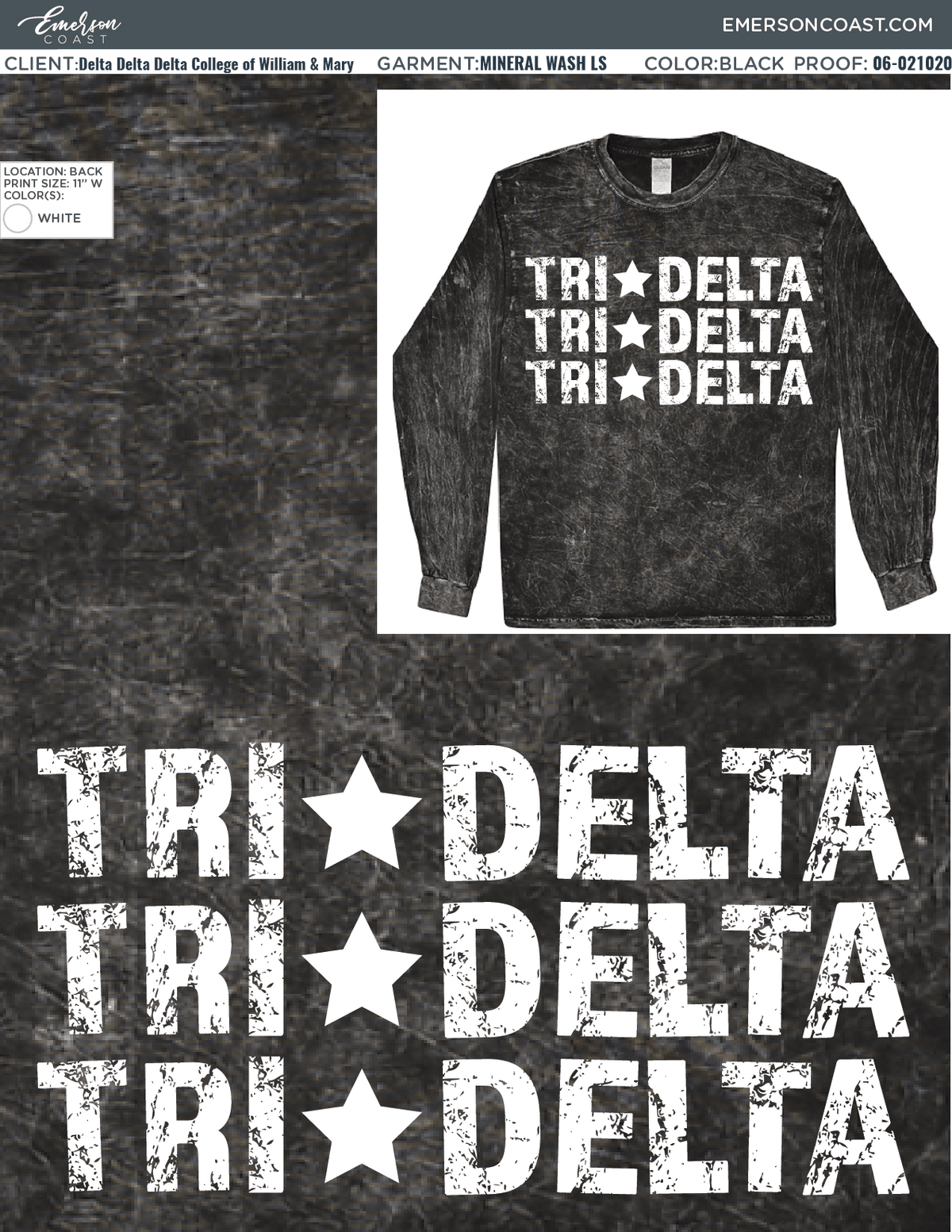 06-021020 Delta Delta Delta College of William & Mary Mineral Wash Long Sleeve 2020-01