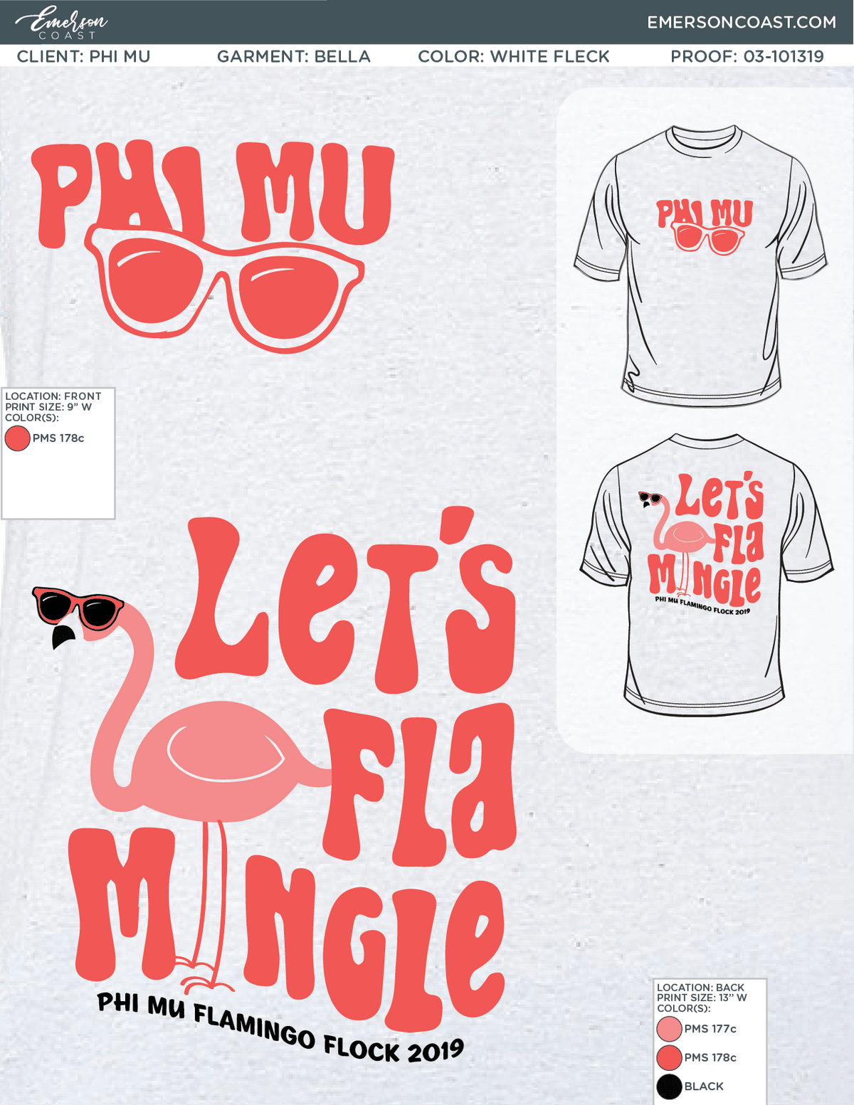03-101319 Phi Mu University of Tennessee Knoxville Flamingo 2019-01