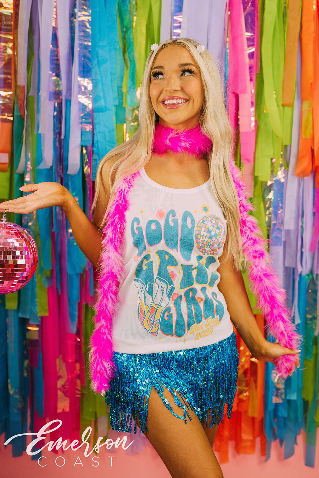 Gamma Phi Bid Day Go Go GPhi Girls Tank
