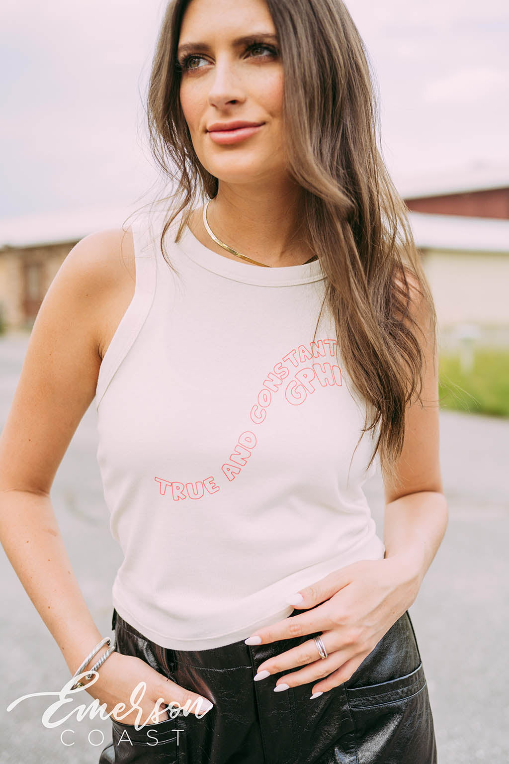 GPhi True and Constant Tank Top