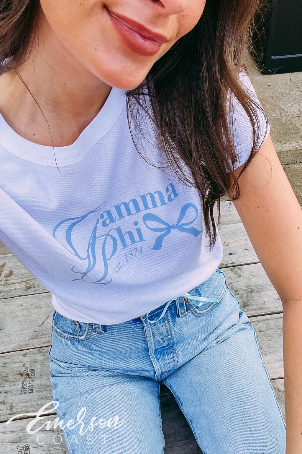 Gamma Phi Beta Bow Baby Tee