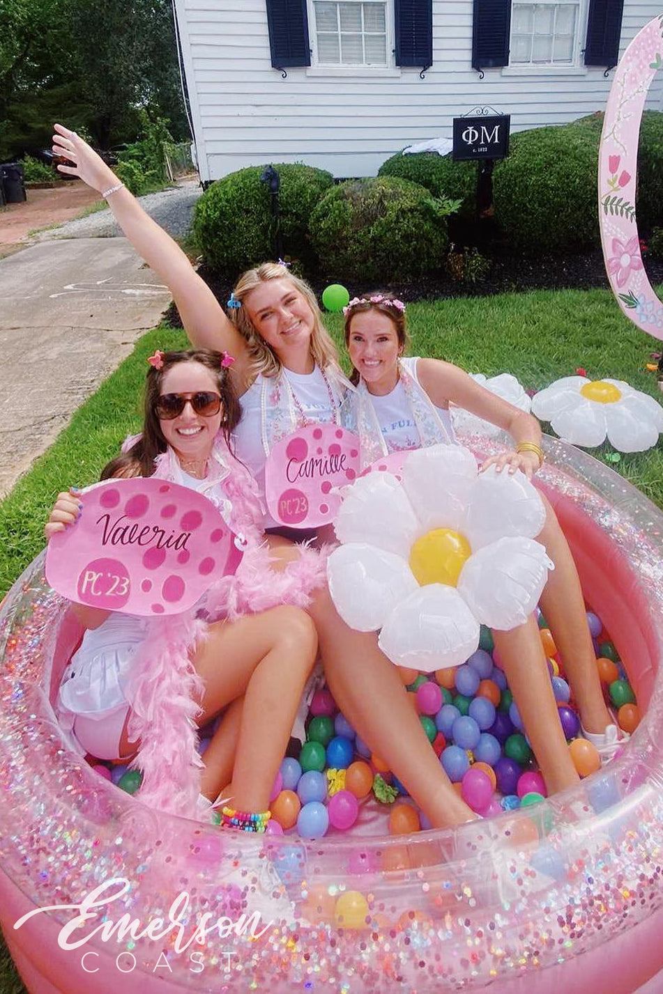 Phi Mu In Full Bloom Bid Day Baby Tank