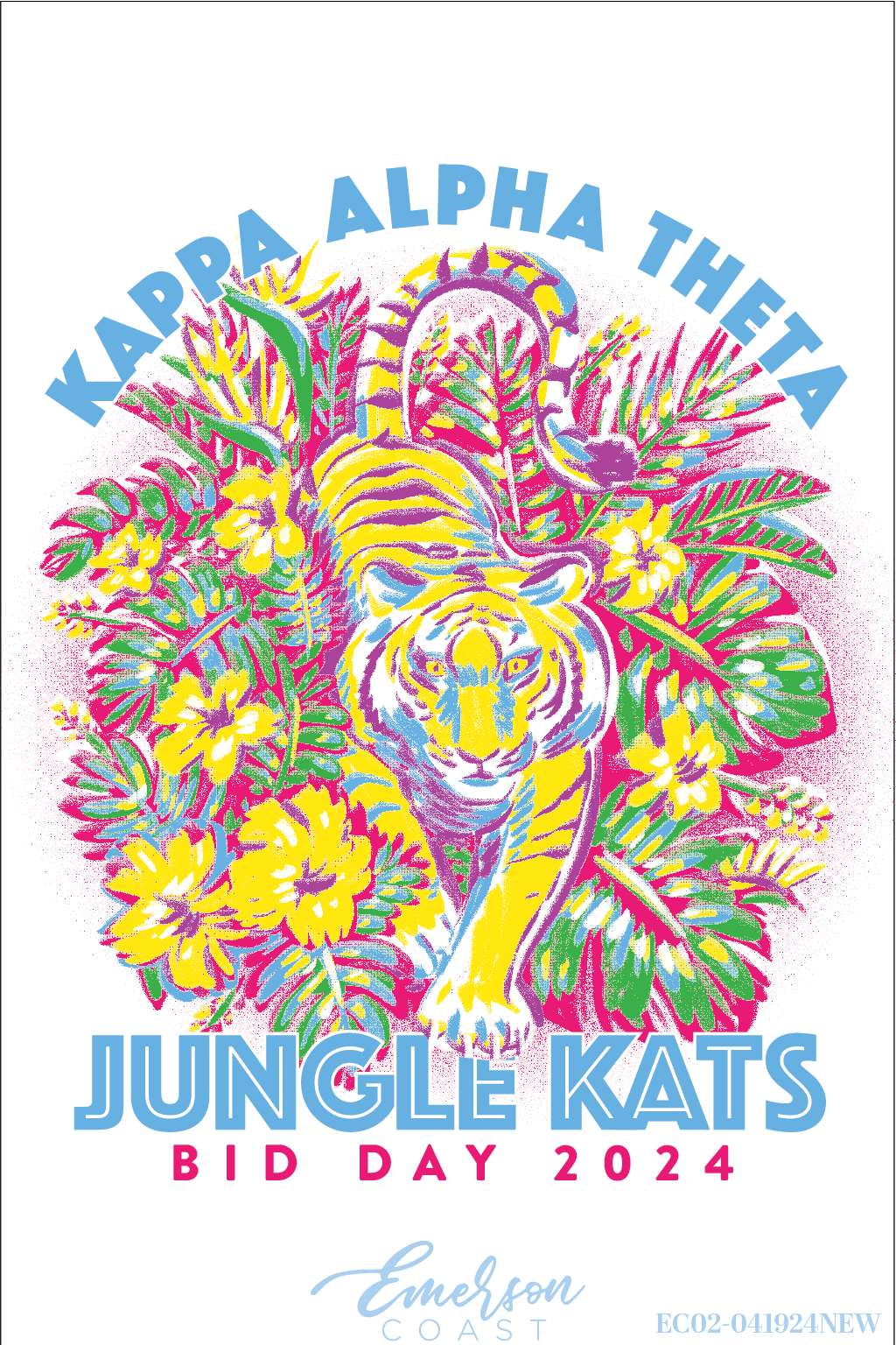 Kappa Alpha Theta Jungle Kats Bid Day Tee