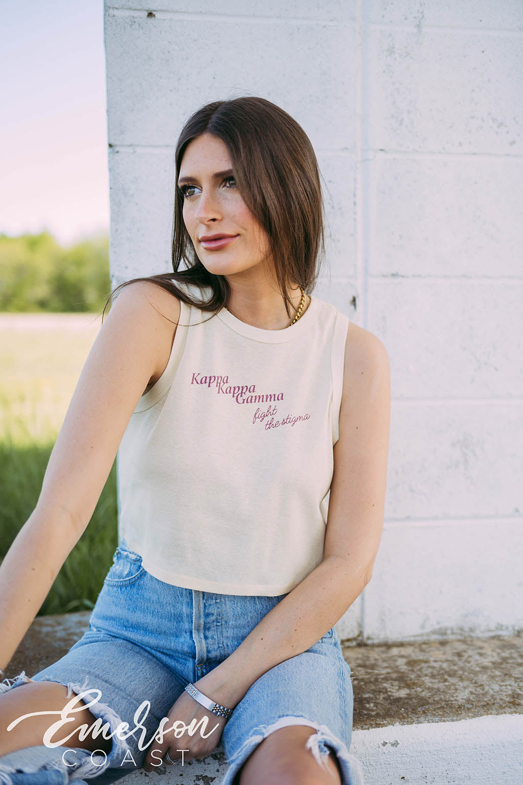 KKG Fight the Stigma Colorblock Tank