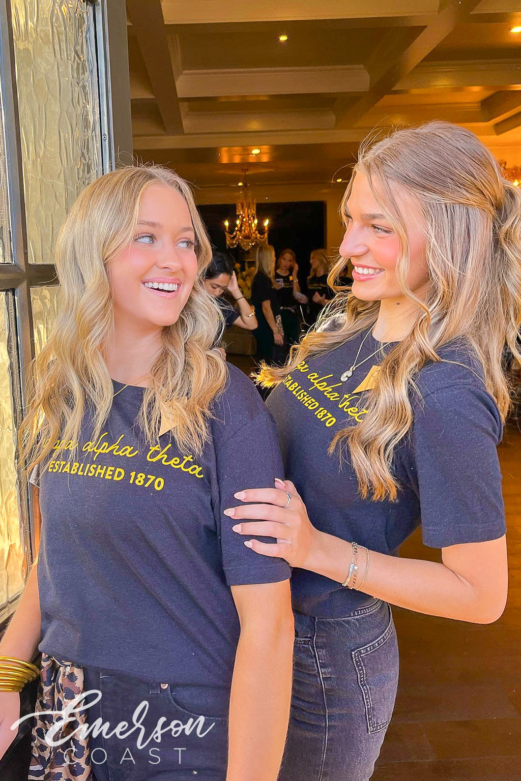 Kappa Alpha Theta Texas Tech University Black Recruitment T-Shirt