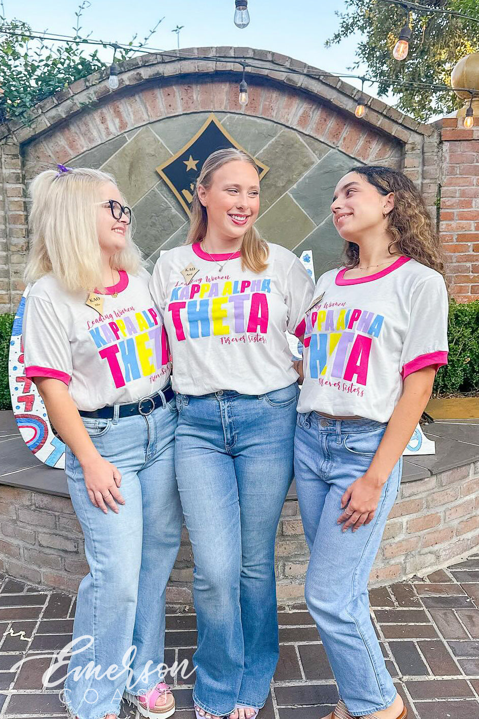 Kappa Alpha Theta Louisiana State University Hot Pink Recruitment Ringer