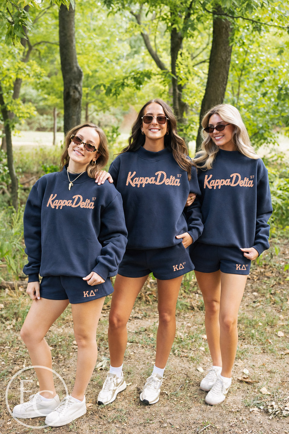 Kappa Delta Navy PR Mockneck Set