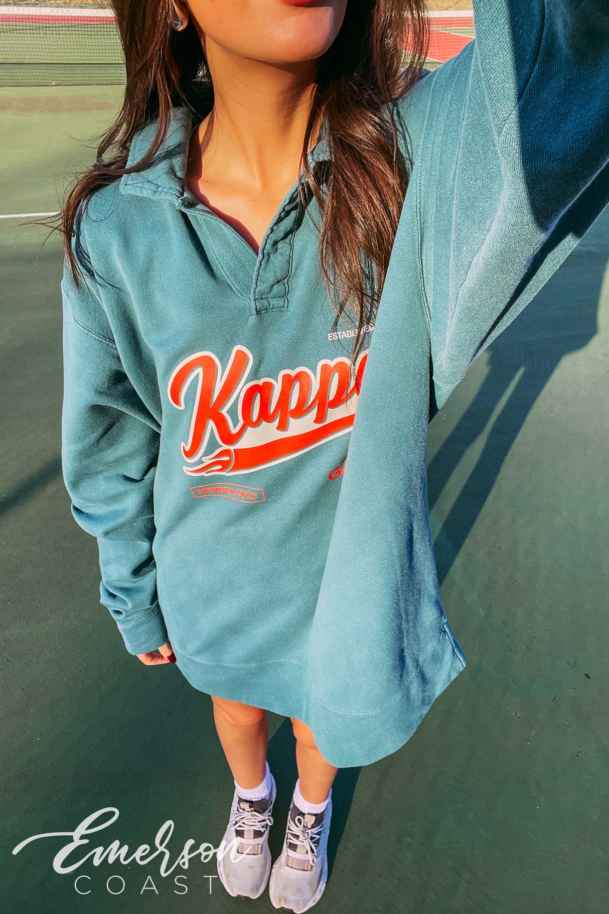 Kappa Vintage Oversized Collared Crew