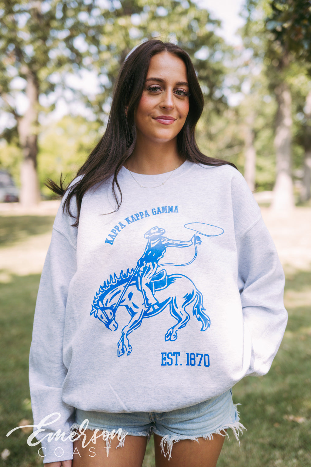 Kappa Kappa Gamma Cowboy Crewneck