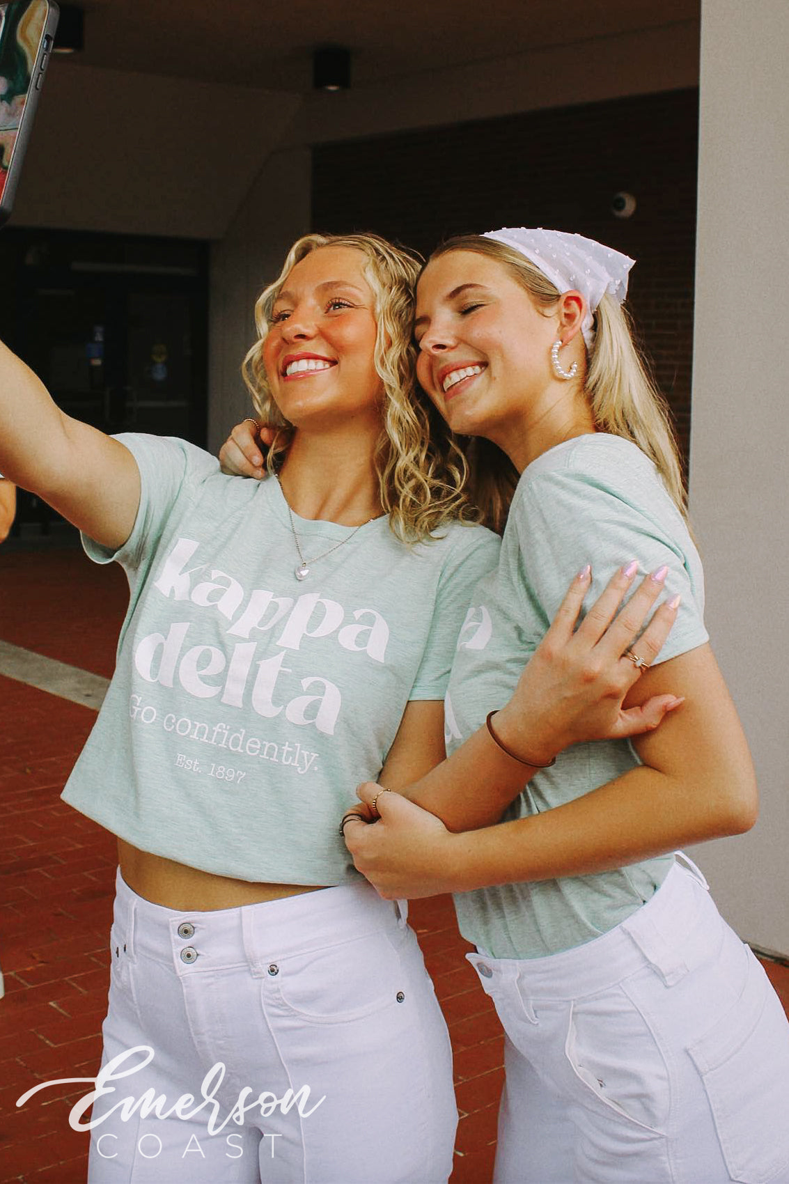 Kappa Delta Light Green Go Confidently Tee