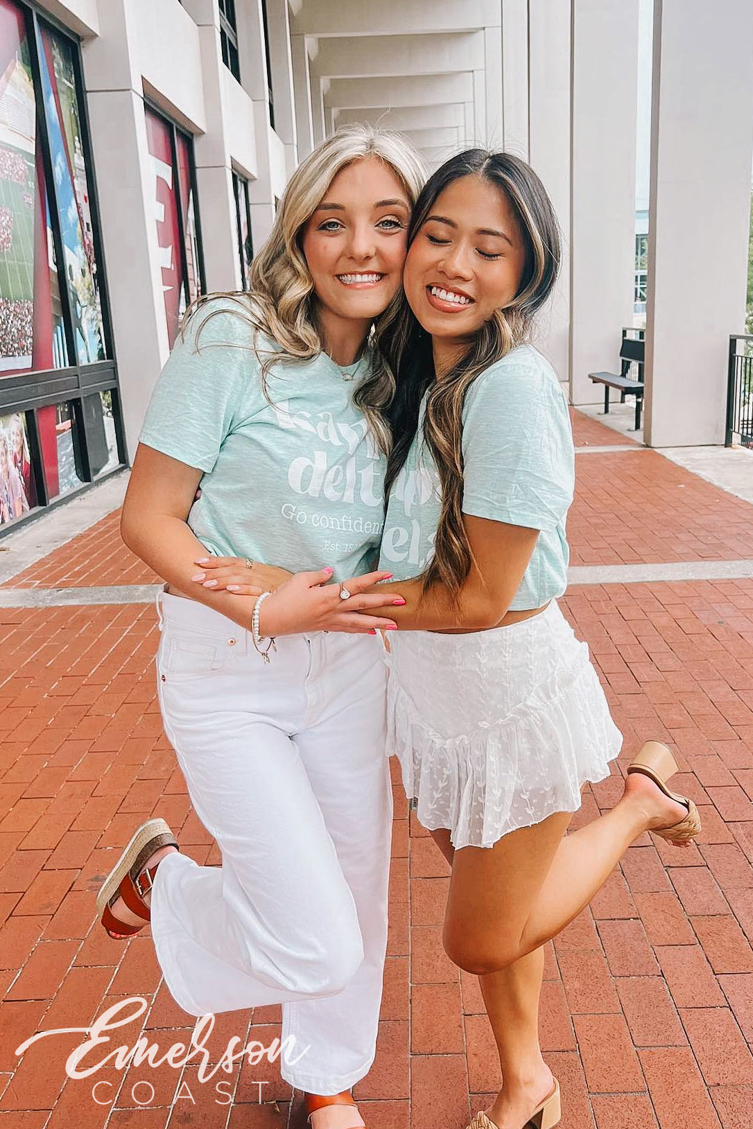 Kappa Delta Light Green Go Confidently Tee