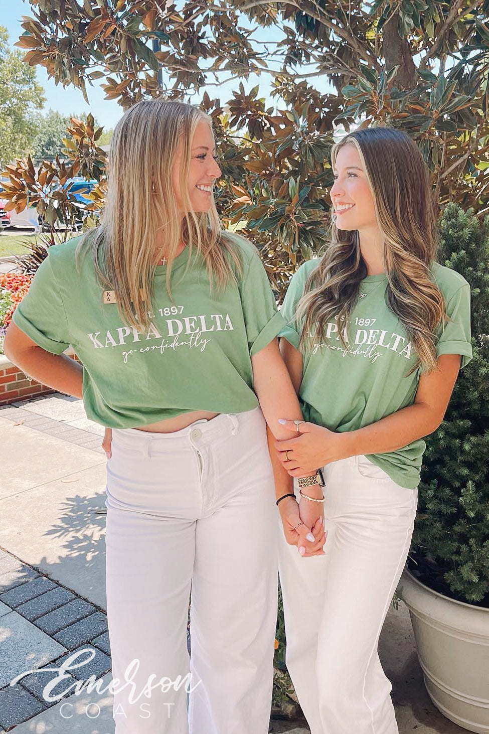 Kappa Delta Simple Green Recruitment T-shirt