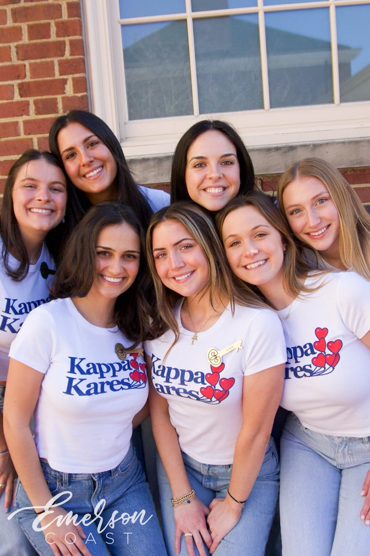 Kappa Kares Heart Balloons Baby Tee