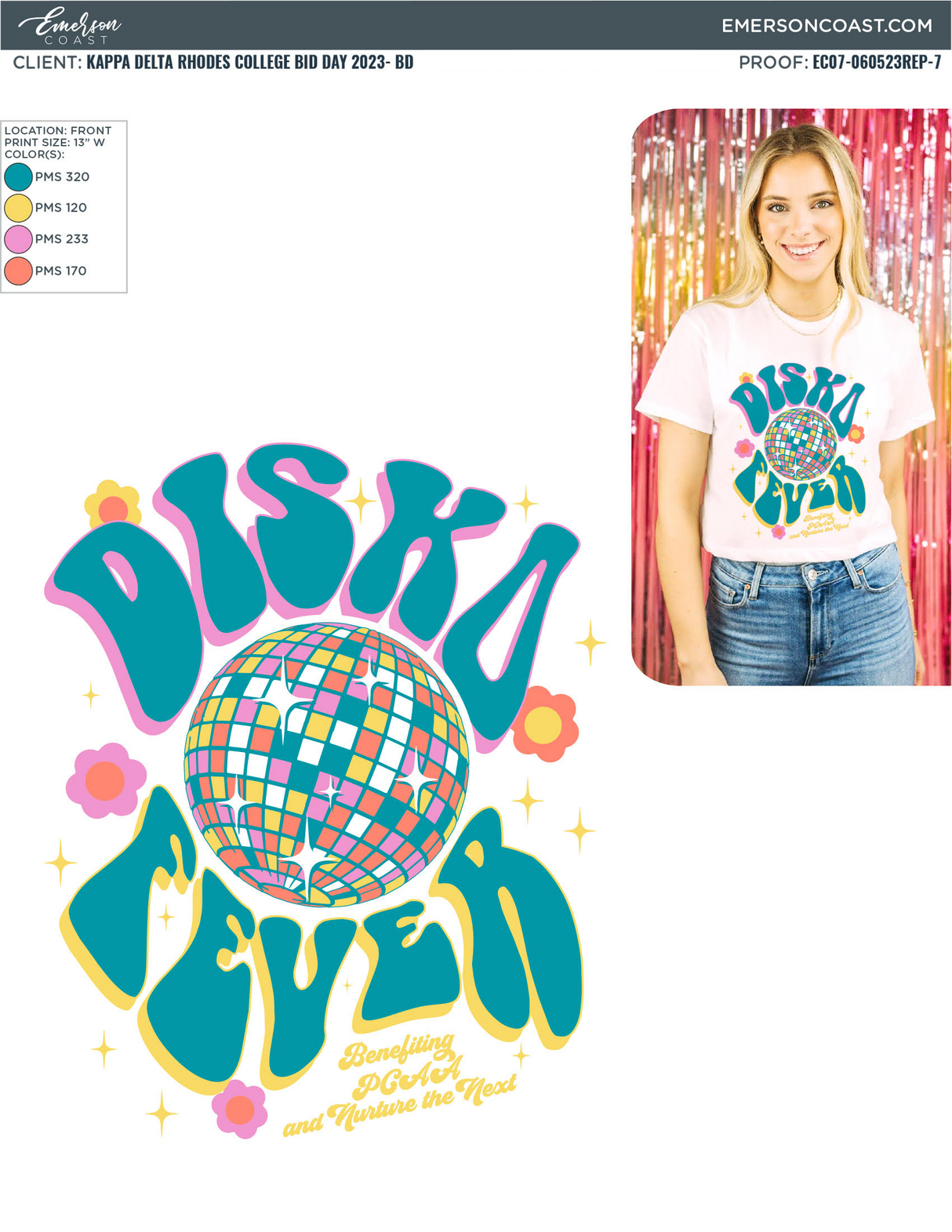 Kappa Delta Disco Fever Baby Tee