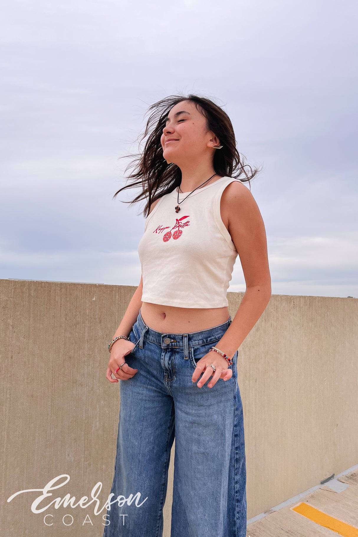 Kappa Delta Cherry Disco Baby Tank