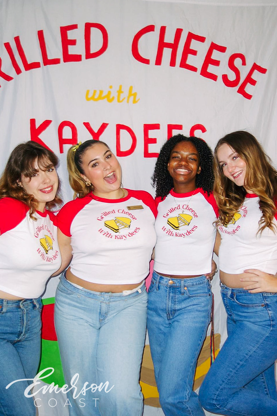 Kaydee Grilled Cheese Philanthropy Red Baby Tee