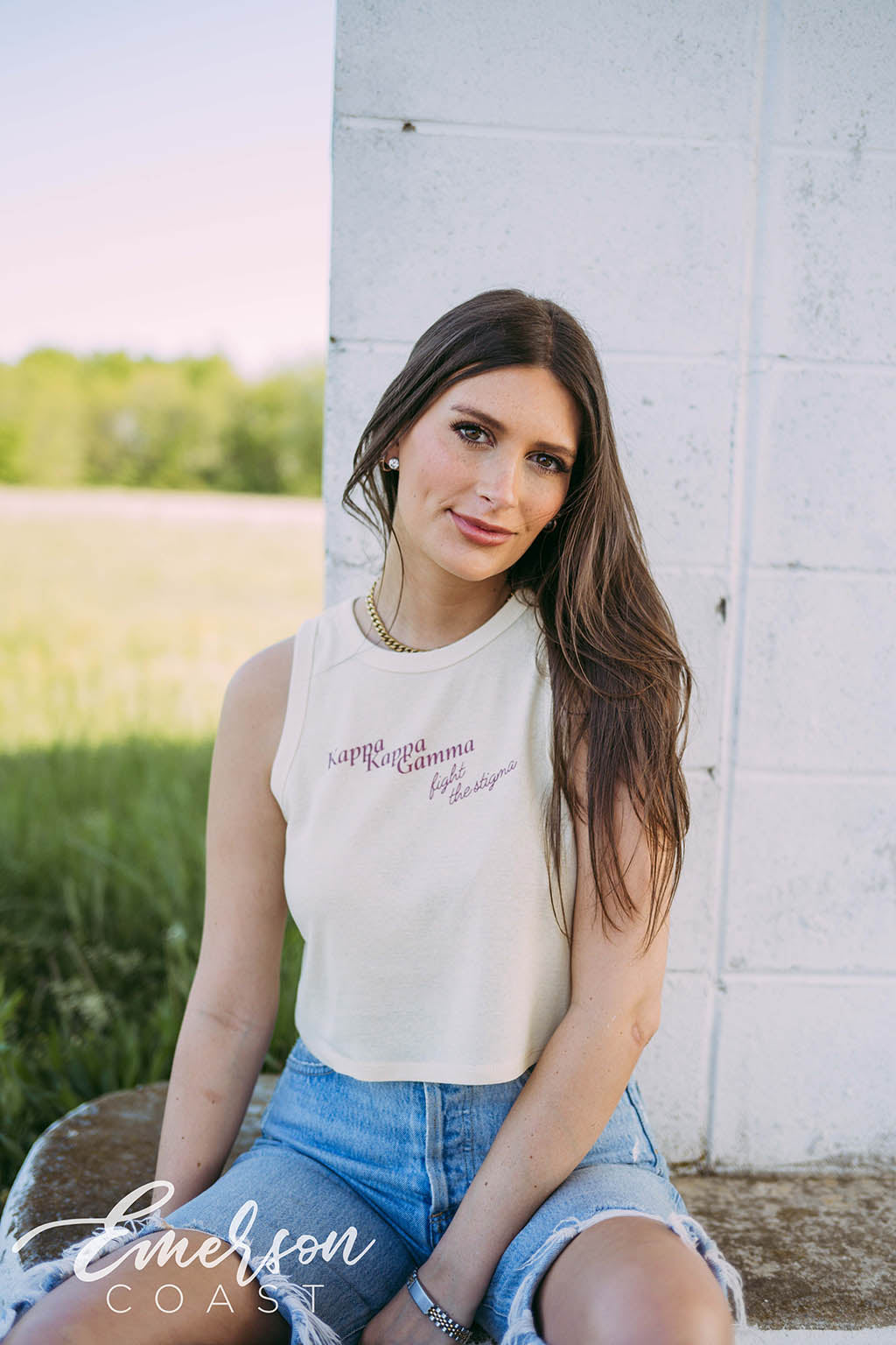 KKG Fight the Stigma Colorblock Tank