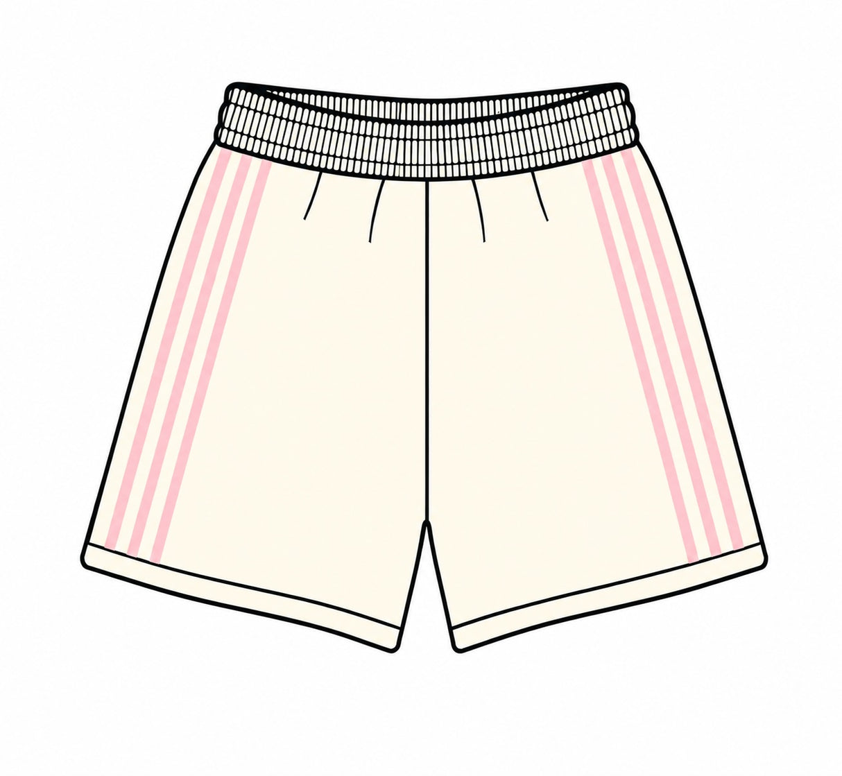 SALE Light Pink Stripe Shorts