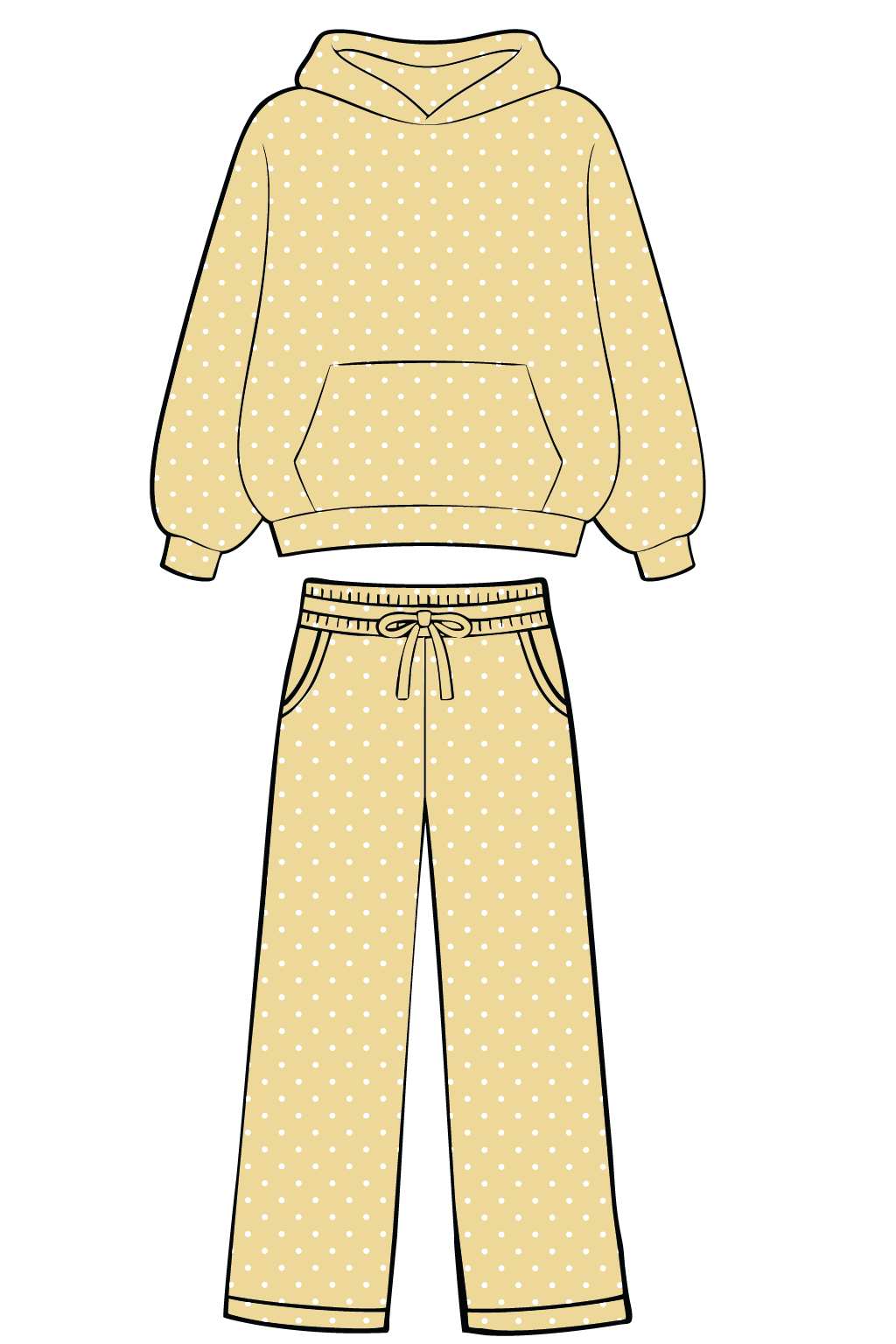 Lt Yellow Polka Dot