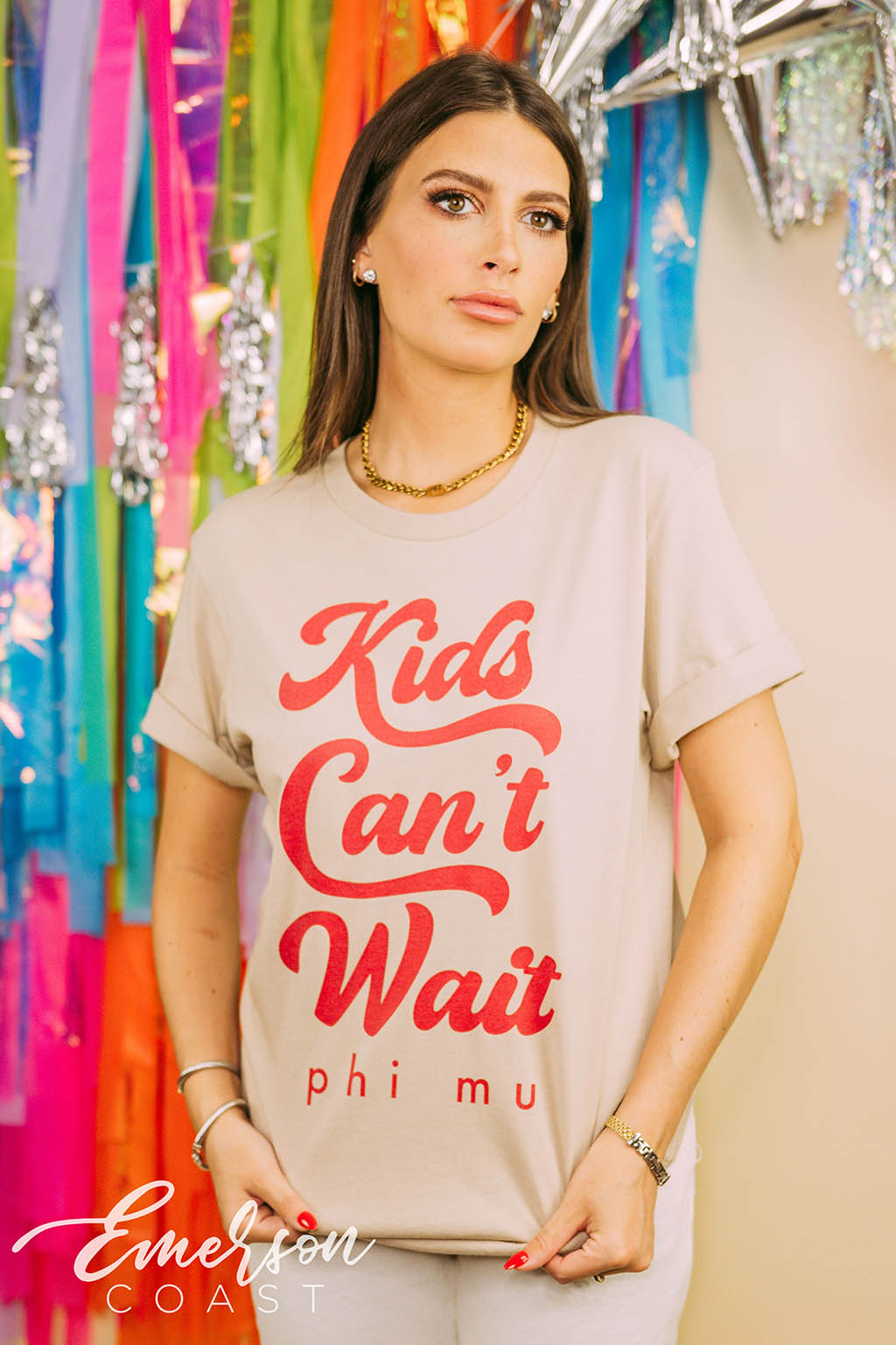 Phi Mu Kids Can't Wait Tshirt