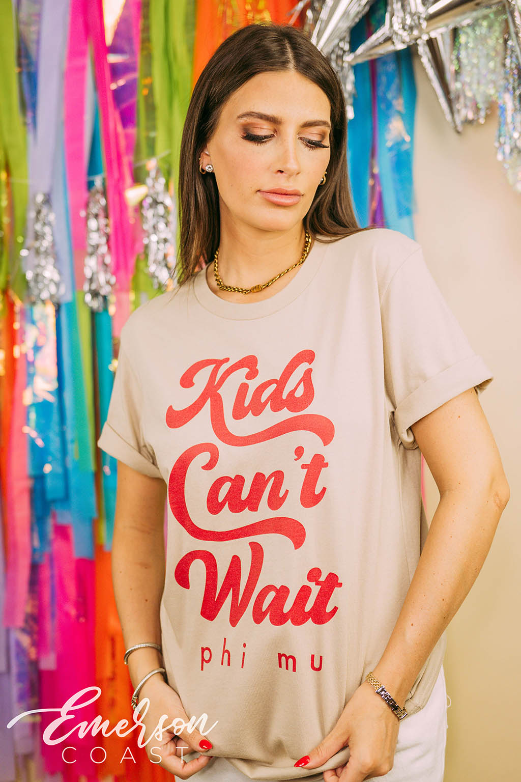 Phi Mu Kids Can't Wait Tshirt