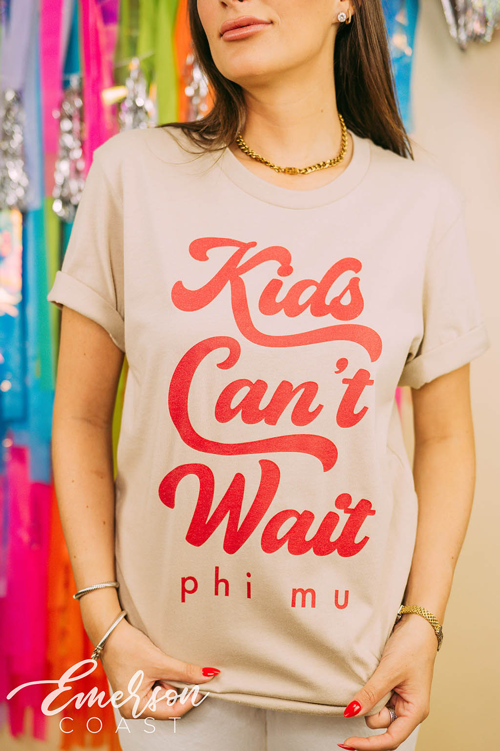 Phi Mu Kids Can't Wait Tshirt