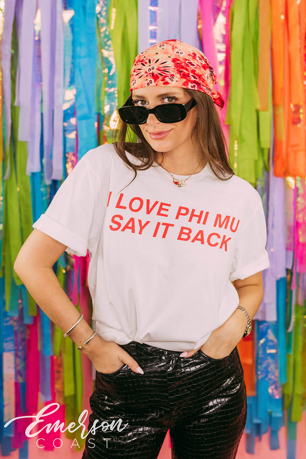 Phi Mu Love You Say it Back Bid Day Tee