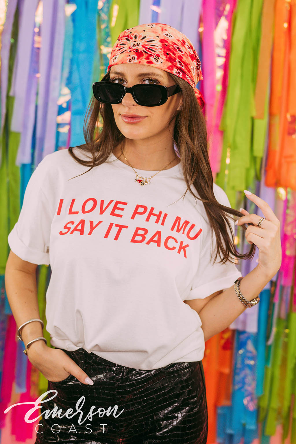 Phi Mu Love You Say it Back Bid Day Tee