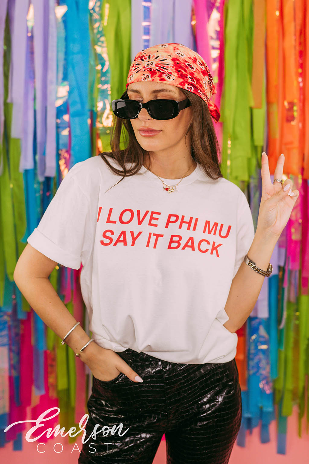 Phi Mu Love You Say it Back Bid Day Tee