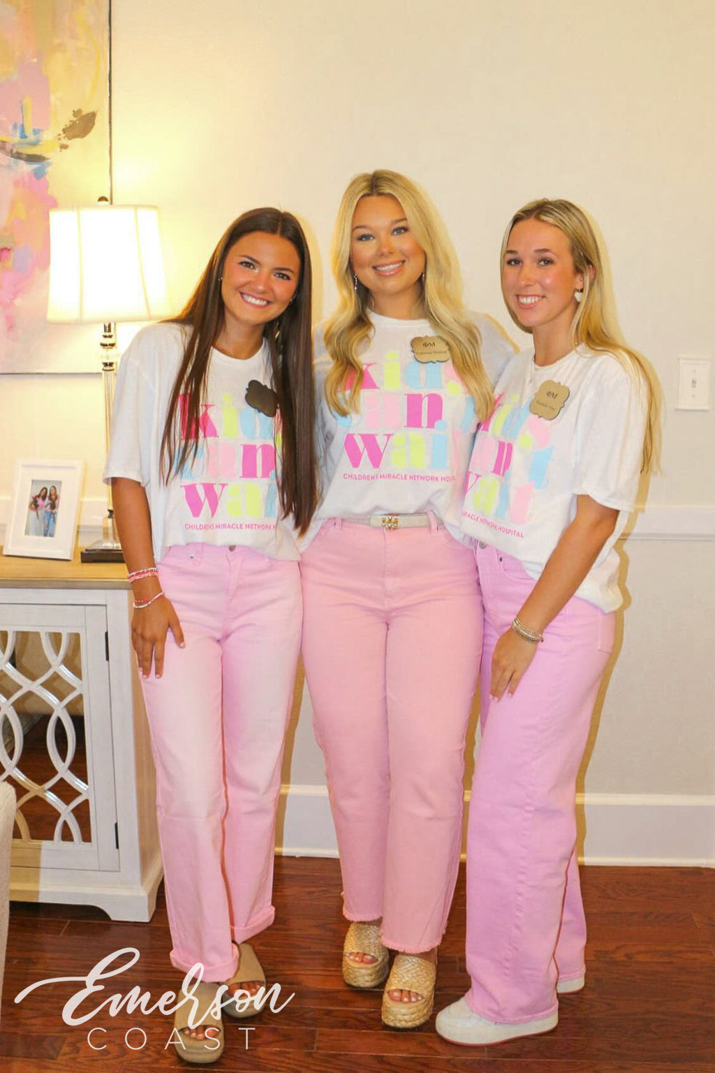 Phi Mu Troy University Kids Cant Wait Philanthropy Tee
