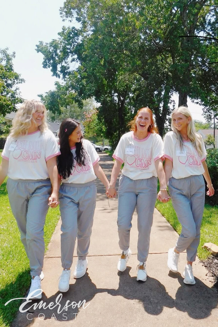 Phi Mu Georgia College & State University CMNH Colorblock Ringer Tee
