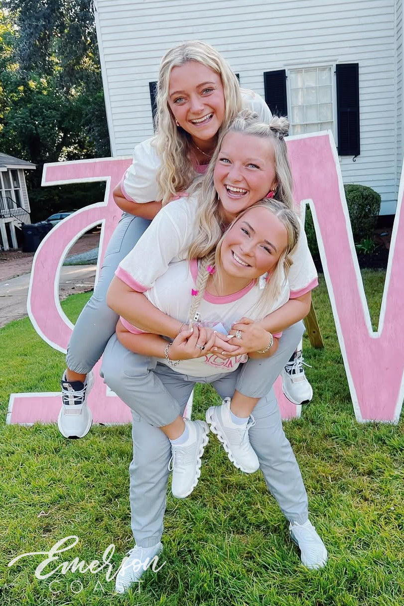 Phi Mu Georgia College & State University CMNH Colorblock Ringer Tee