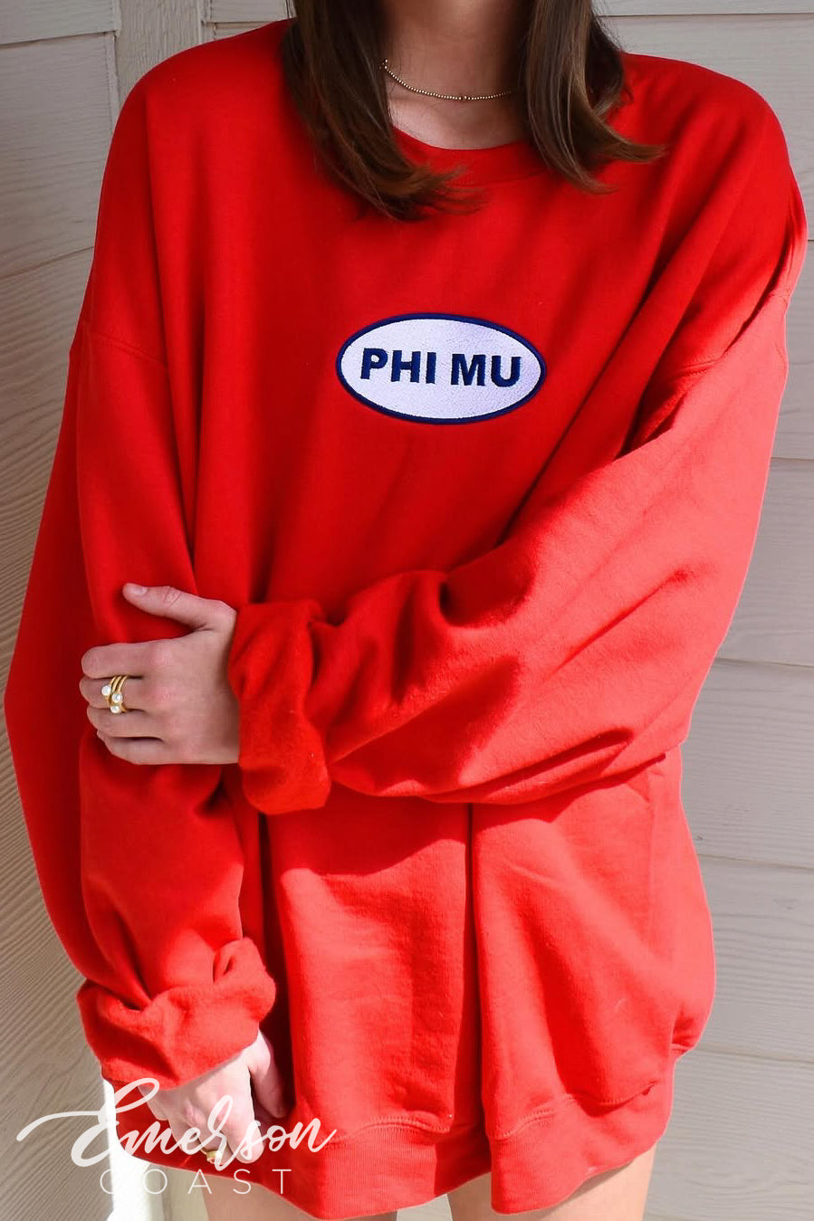 Phi Mu Troy University Patch PR Sweatshirt