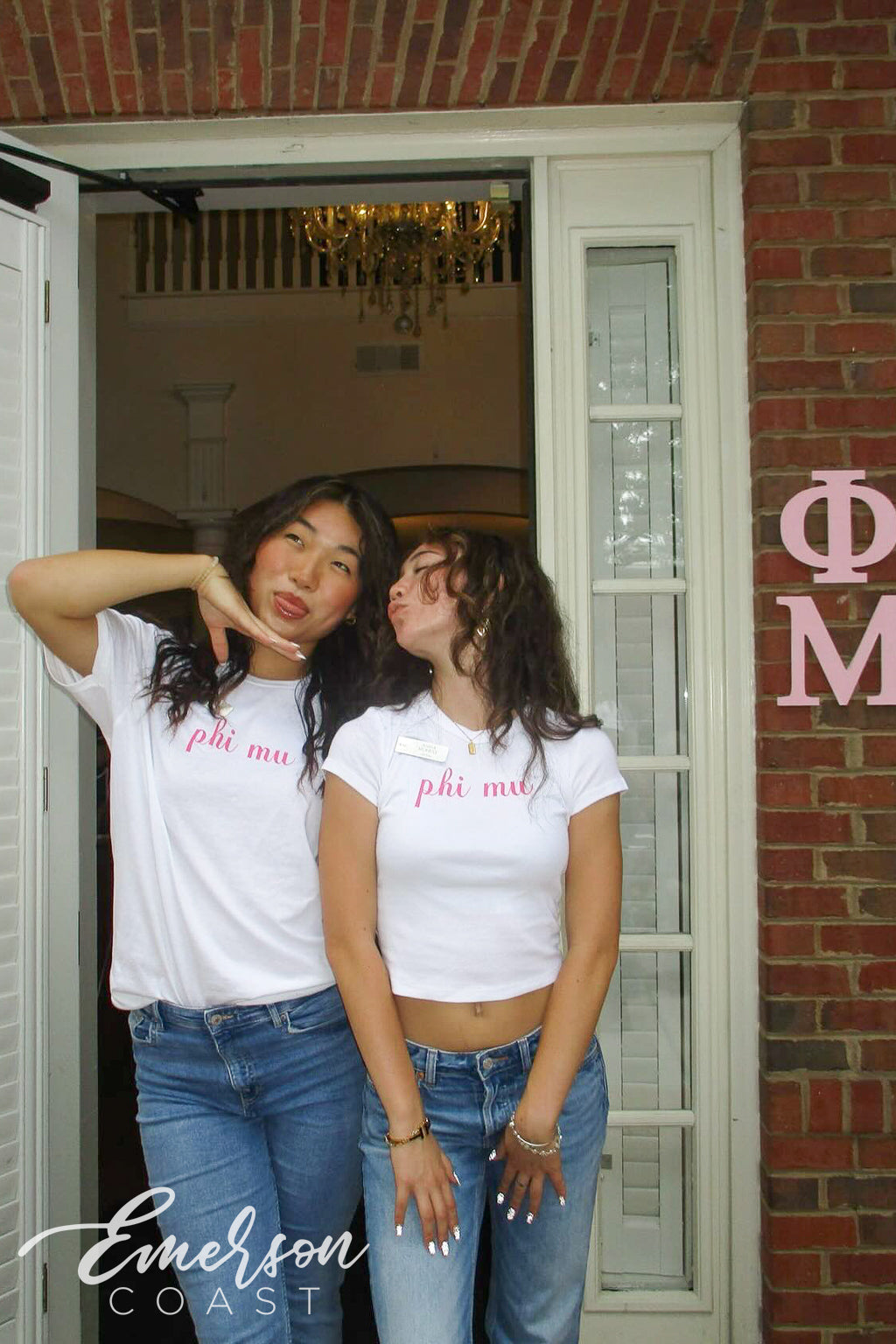 Phi Mu Georgia Tech University Recruitment Simple Script Baby Tee