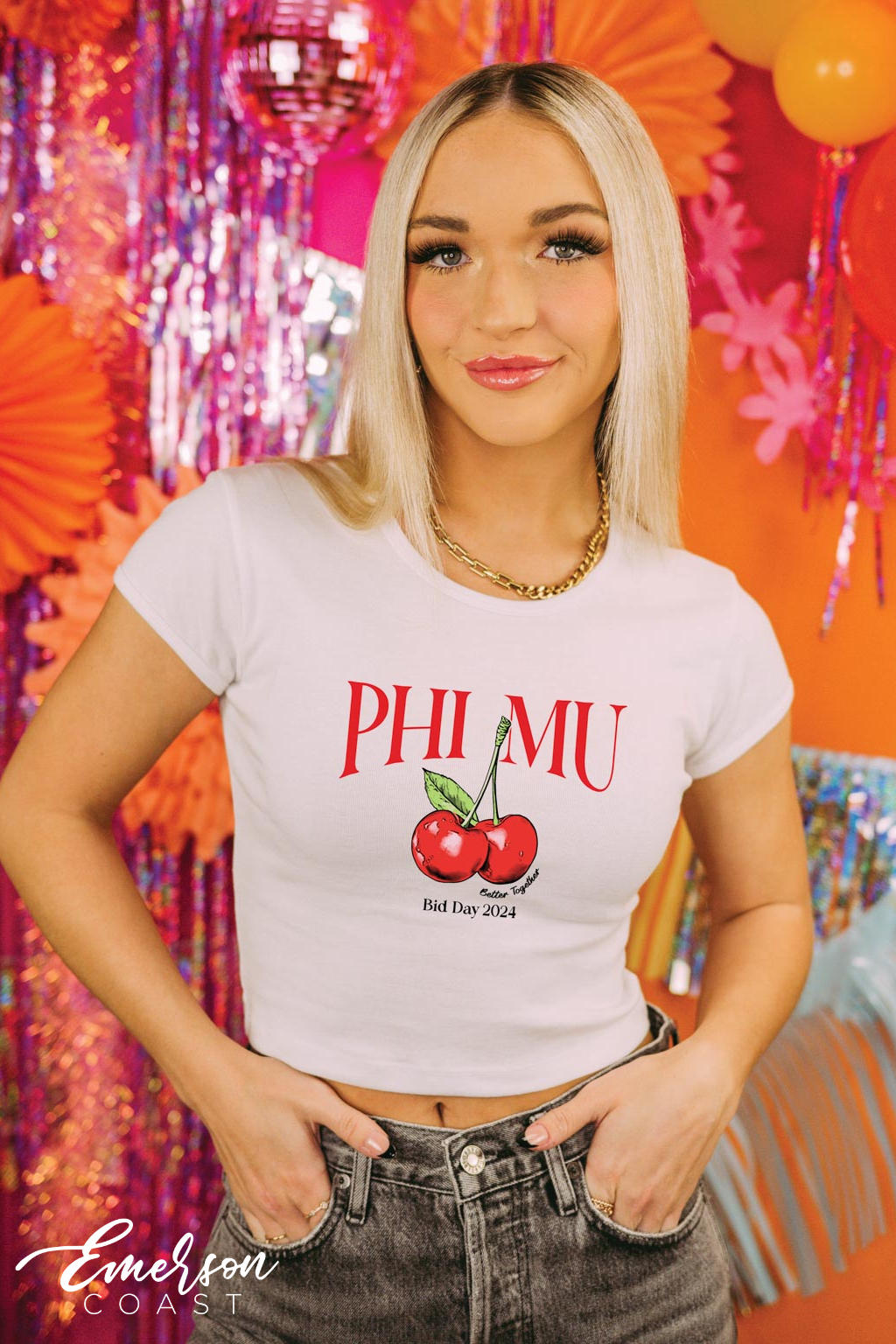 Cherry Bomb Bid Day Baby Tee