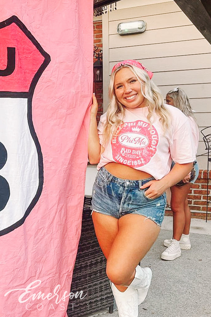 Phi Mu Built Tough Bid Day Tee