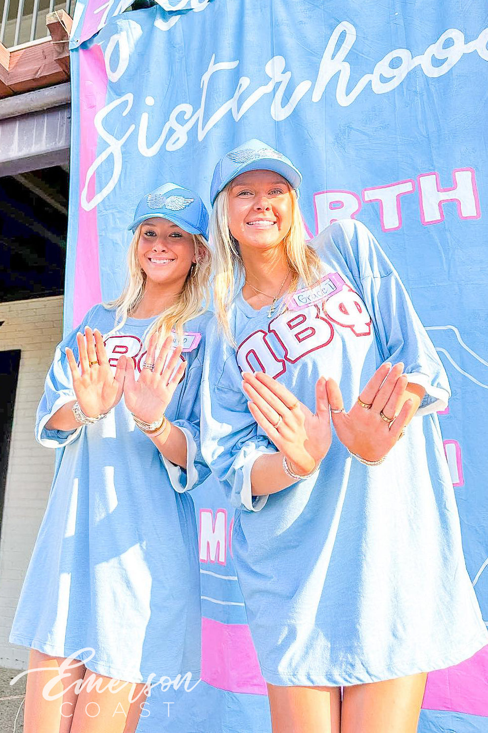 Pi Beta Phi Mississippi State University Light Blue Bid Day Jersey