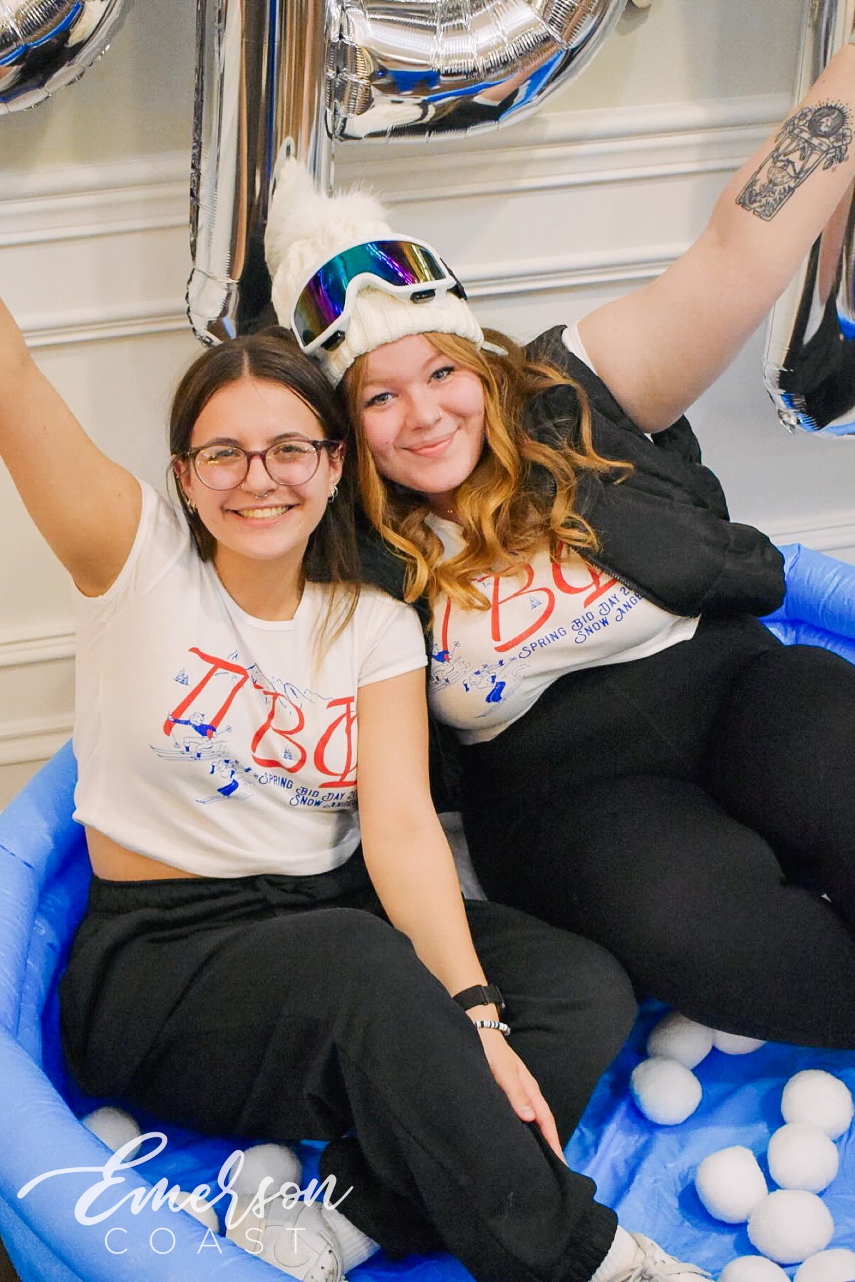 Pi Beta Phi Snow Angels Bid Day Baby Tee