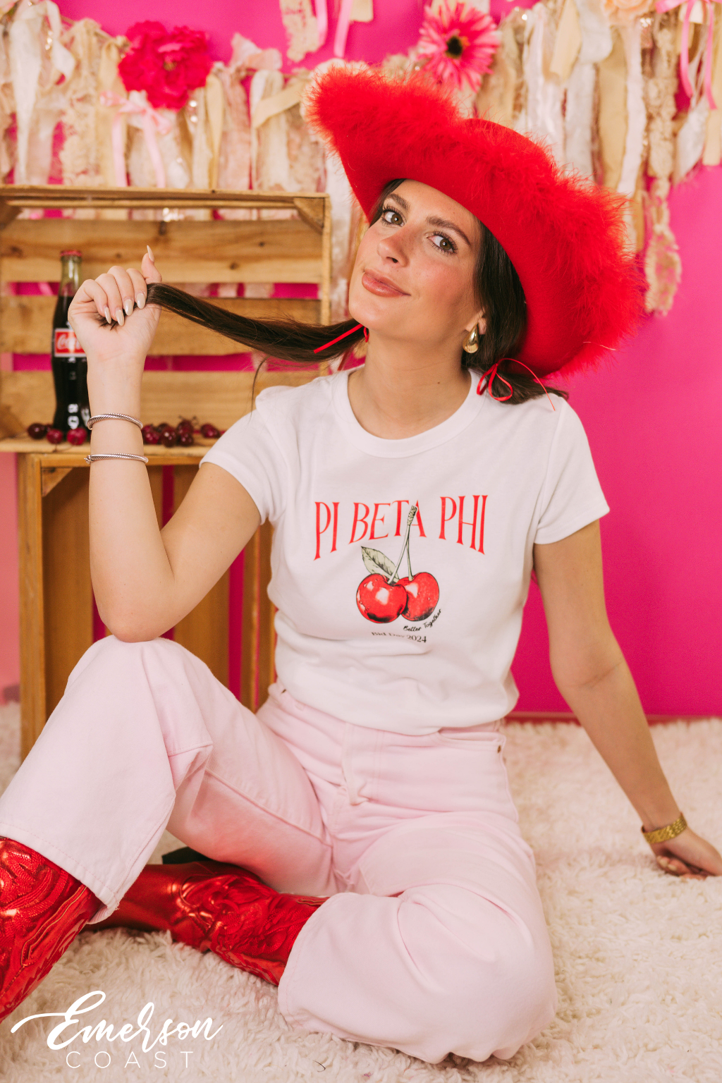 Cherry Bomb Bid Day Baby Tee