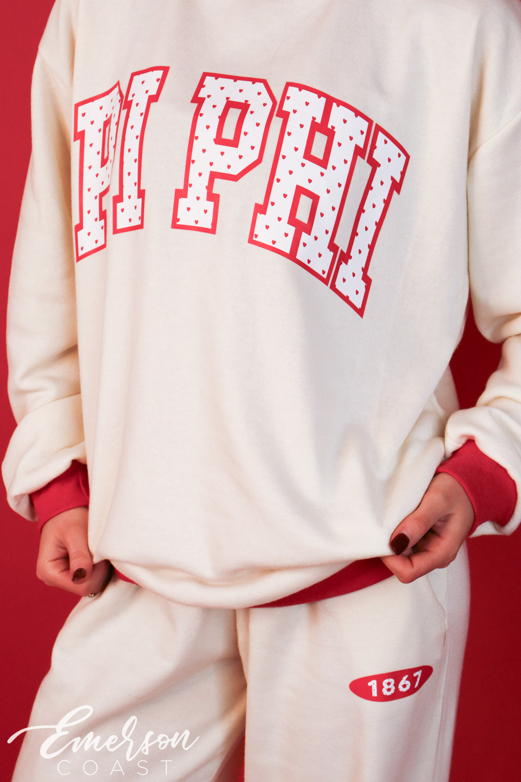 Pi Phi Valentines Mock Neck Set