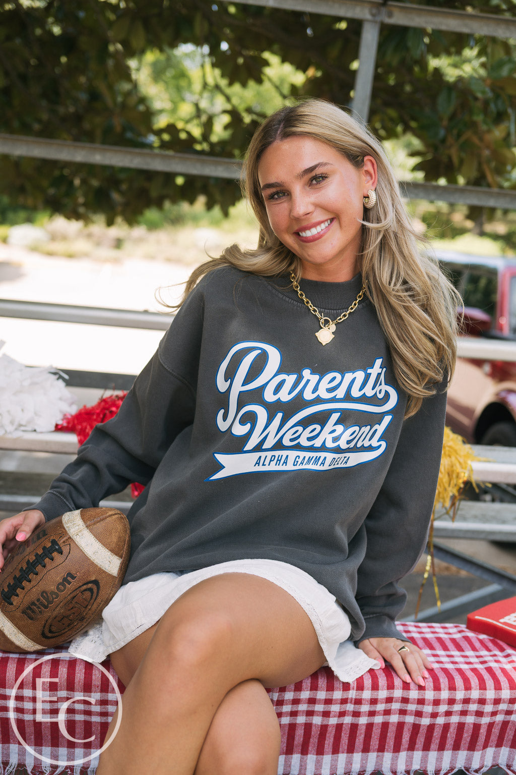 Alpha Gamma Delta Parents Weekend Smoke Mockneck
