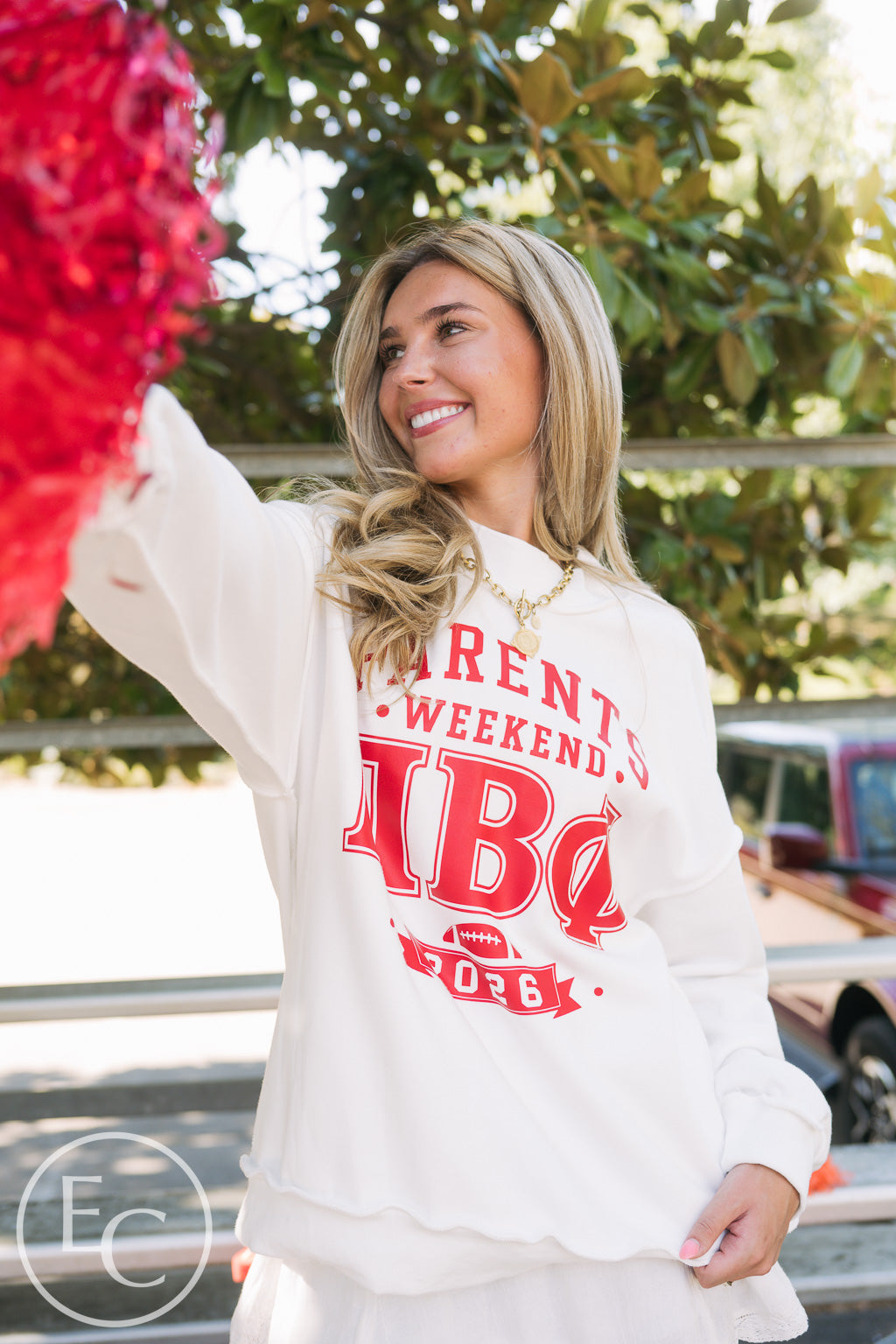 Pi Phi Bold Parents Weekend Reversible Mockneck