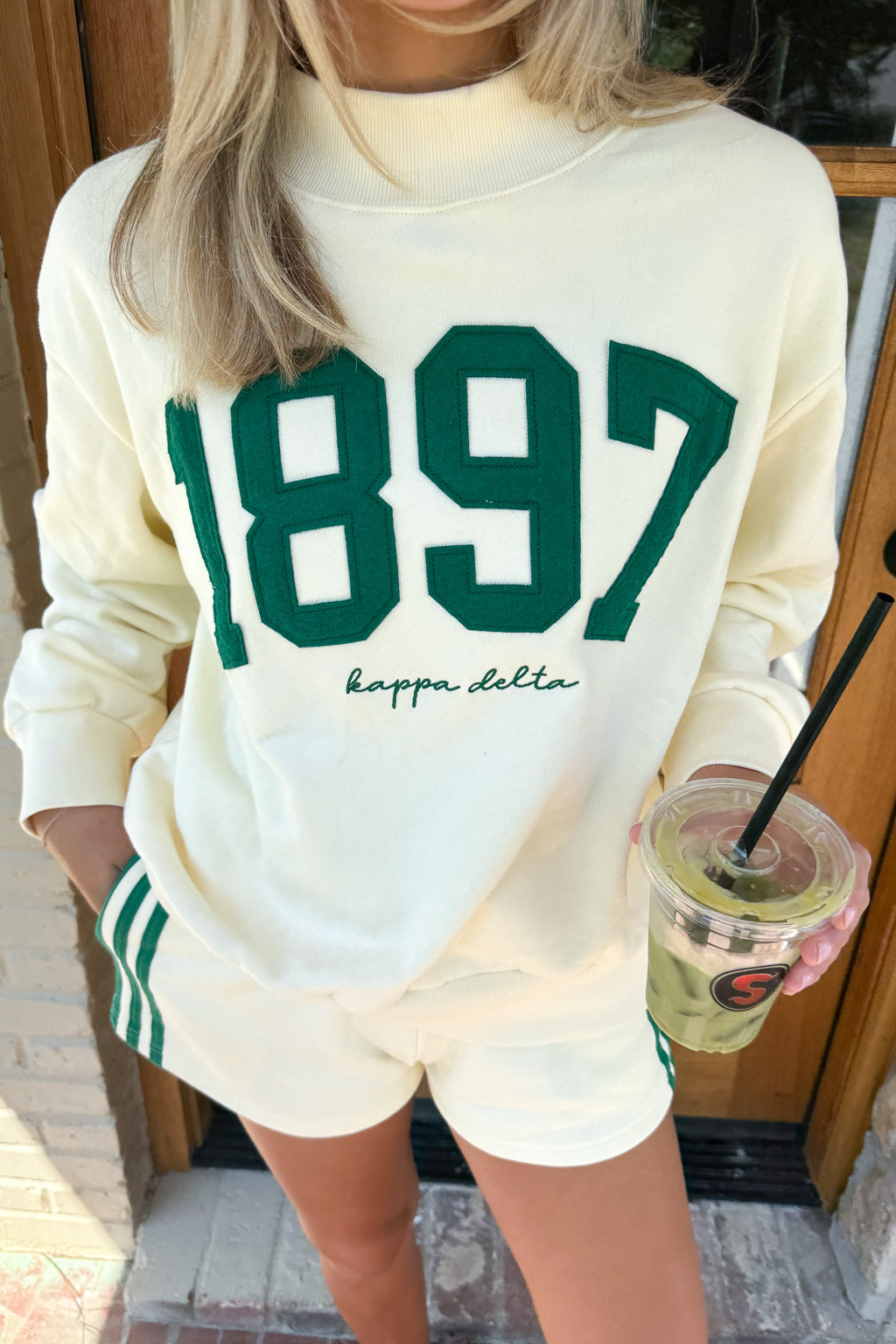 Kappa Delta Vintage Varsity Mockneck