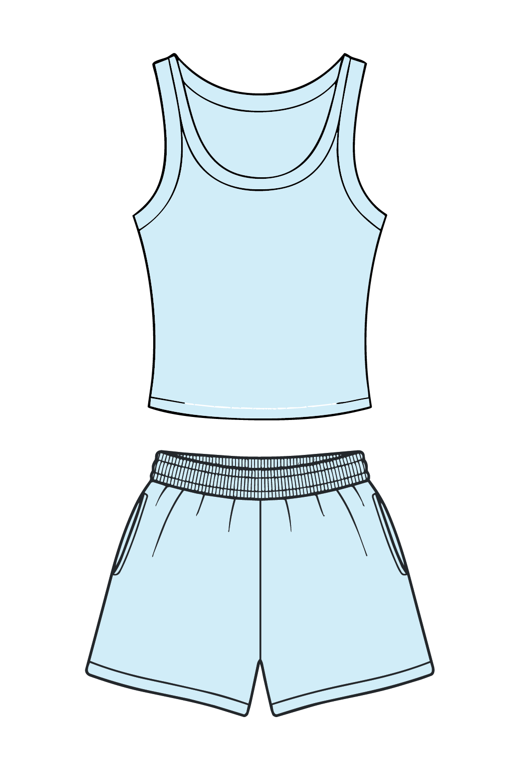 Emerson Coast Classic Scoop Tank & Shorts Set